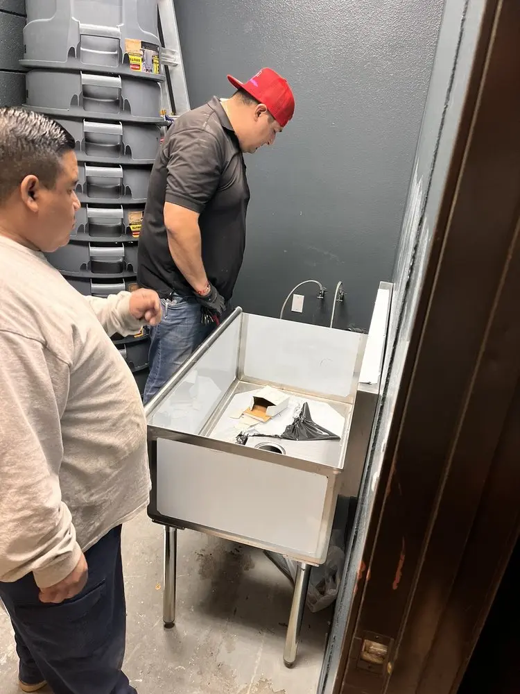 Commercial plumbing and sink installation in Downtown Mulberry